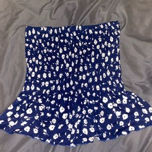 Rue21 blue floral tube top